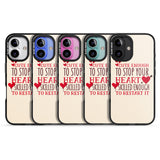 iPhone 16 Pro Max Medical Design Cute Enough to Stop Your Heart Black Impact Phone Case