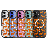 iPhone 16 Pro Max Tigers on Clear Pattern Black Impact Phone Case