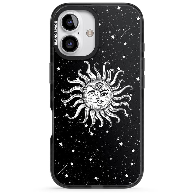 iPhone 16 Pro Max Mystic Sun Moon Black Impact Phone Case