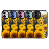 iPhone 16 Pro Max Sunflower Field Photograph Black Impact Phone Case