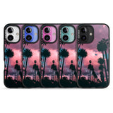 iPhone 16 Pro Max Palm Tree Sunset Photograph Black Impact Phone Case