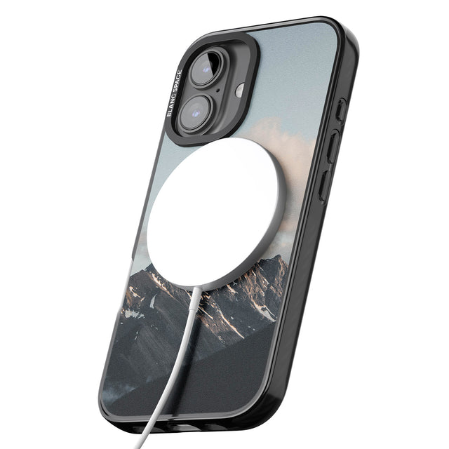 iPhone 16 Pro Max Mountain Range Photograph Black Impact Phone Case