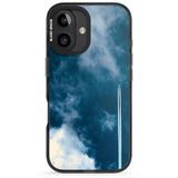 iPhone 16 Pro Max Plane in Cloudy Sky Photograph Black Impact Phone Case