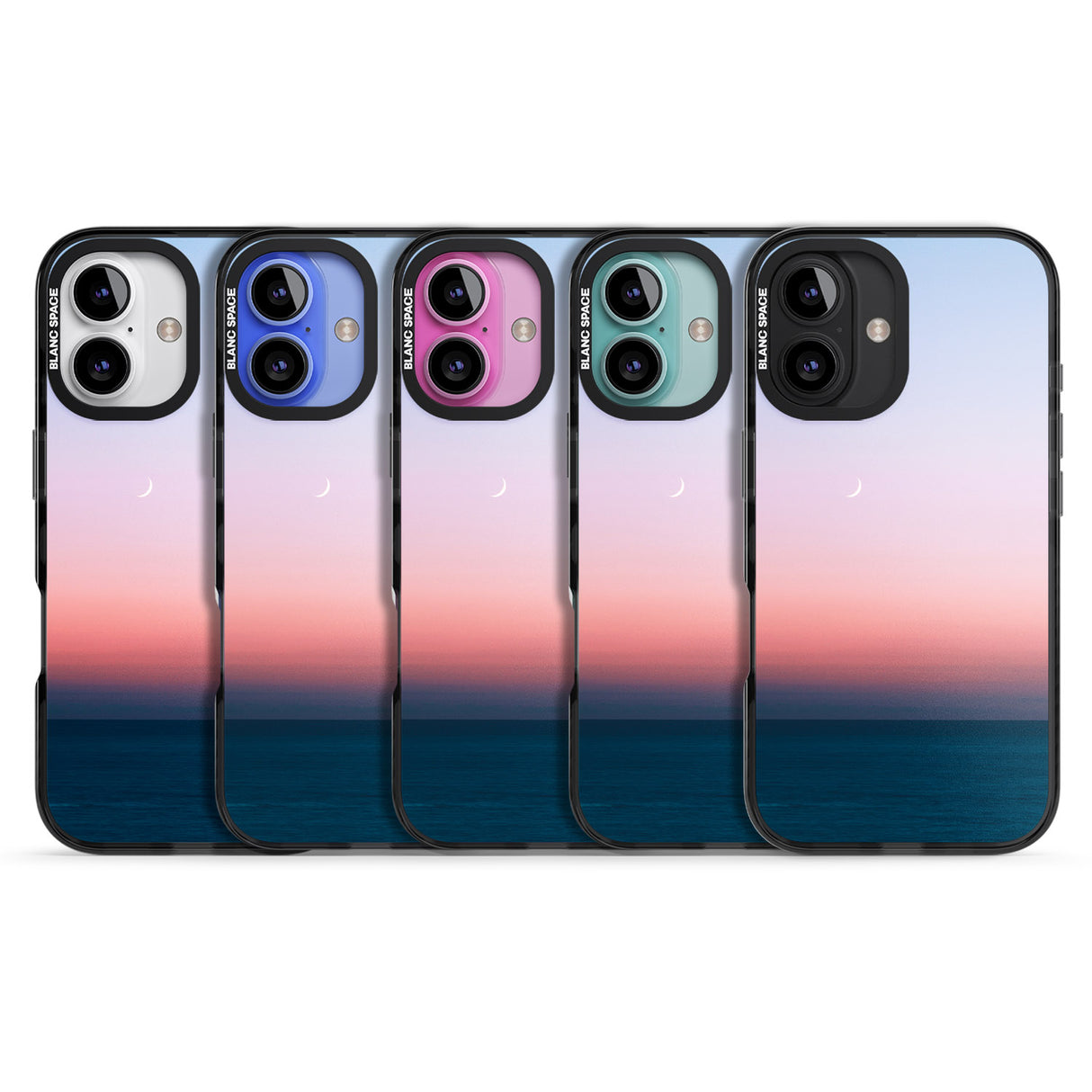 iPhone 16 Pro Max Sunset at Sea Photograph Black Impact Phone Case