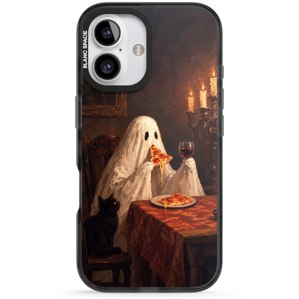 Lonely Night In art iPhone case | Black Impact Magsafe case for iPhone 16, iPhone 16 Plus