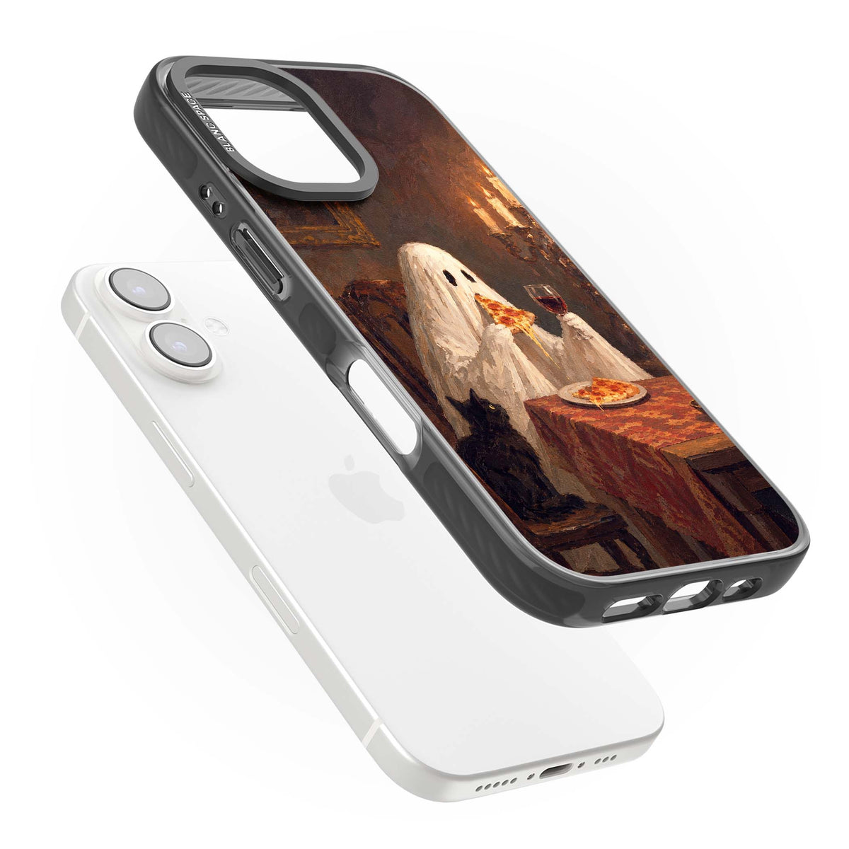 Lonely Night In art iPhone case | Black Impact Magsafe case for iPhone 16, iPhone 16 Plus