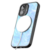 iPhone 16 Pro Max Iridescent Crystal Marble Black Impact Phone Case