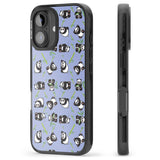 iPhone 16 Pro Max Panda Pattern Black Impact Phone Case