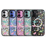 iPhone 16 Pro Max Cute Pattern Black Impact Phone Case