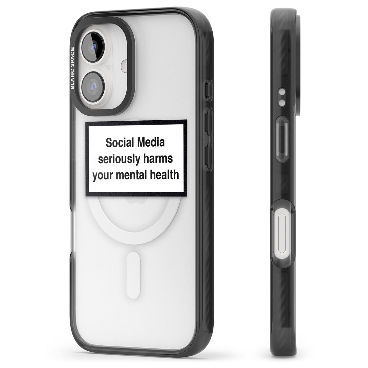 iPhone 16 Pro Max Social Media Quote Black Impact Phone Case