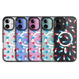 iPhone 16 Pro Max Kawaii Pill Pattern Black Impact Phone Case