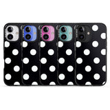 iPhone 16 Pro Max Chic Black Polka Dot Black Impact Phone Case