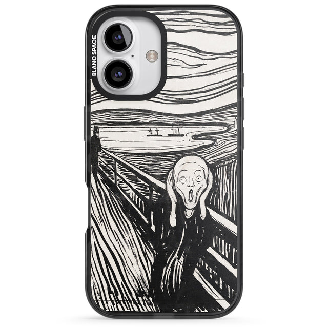 iPhone 16 Pro Max The Scream Black Impact Phone Case