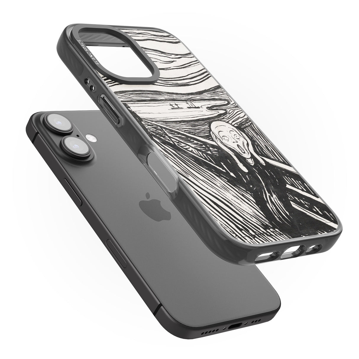 iPhone 16 Pro Max The Scream Black Impact Phone Case