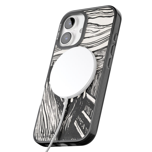 iPhone 16 Pro Max The Scream Black Impact Phone Case