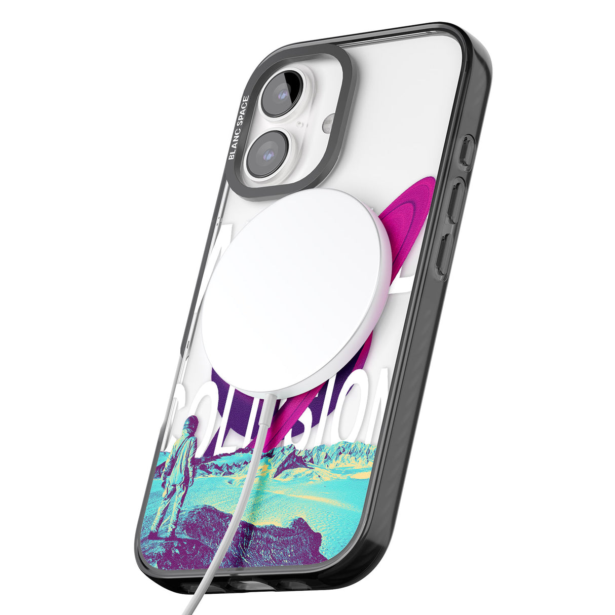 iPhone 16 World Collision Clear Impact Phone Case