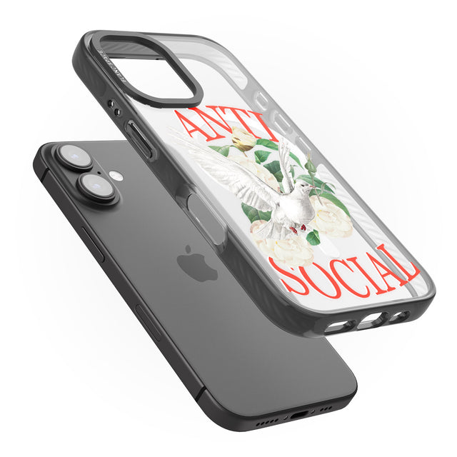 iPhone 16 Anti-Social Clear Impact Phone Case