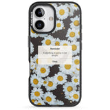 iPhone 16 Pro Max "Everything will be alright" iPhone Reminder Black Impact Phone Case