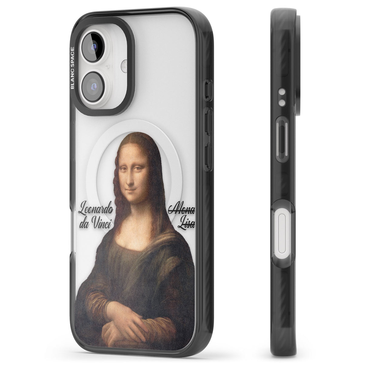 iPhone 16 Pro Max Mona Lisa Cutout Black Impact Phone Case