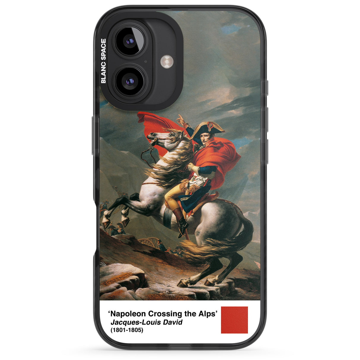 iPhone 16 Pro Max Napoleon Crossing the Alps Black Impact Phone Case