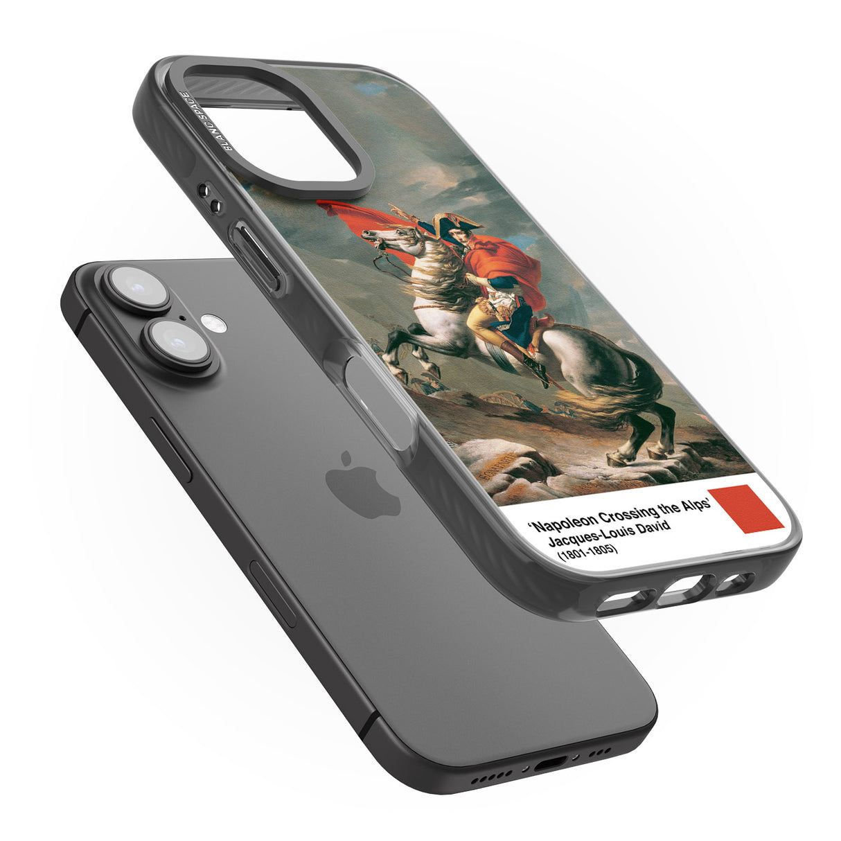 iPhone 16 Pro Max Napoleon Crossing the Alps Black Impact Phone Case