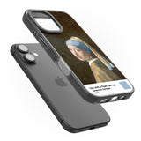 iPhone 16 Pro Max Girl with a Pearl Earring Black Impact Phone Case