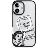 "Don't Give a F*ckio's" Cereal Black Impact Magsafe Phone Case for iPhone 16, iPhone 16 Plus