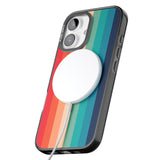 iPhone 16 Pro Max Retro 70's Colour Palette Black Impact Phone Case