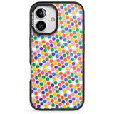 iPhone 16 Pro Max Multicolour Polka-dot Fiesta Black Impact Phone Case