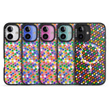 iPhone 16 Pro Max Multicolour Polka-dot Fiesta Black Impact Phone Case