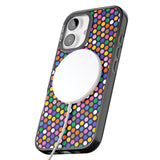 iPhone 16 Pro Max Multicolour Polka-dot Fiesta (Purple) Black Impact Phone Case