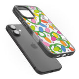 iPhone 16 Pro Max Festive Lights Pattern Black Impact Phone Case