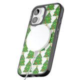 iPhone 16 Pro Max Christmas Tree Pattern (Clear) Black Impact Phone Case