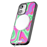 iPhone 16 Pro Max Pink Lava Black Impact Phone Case