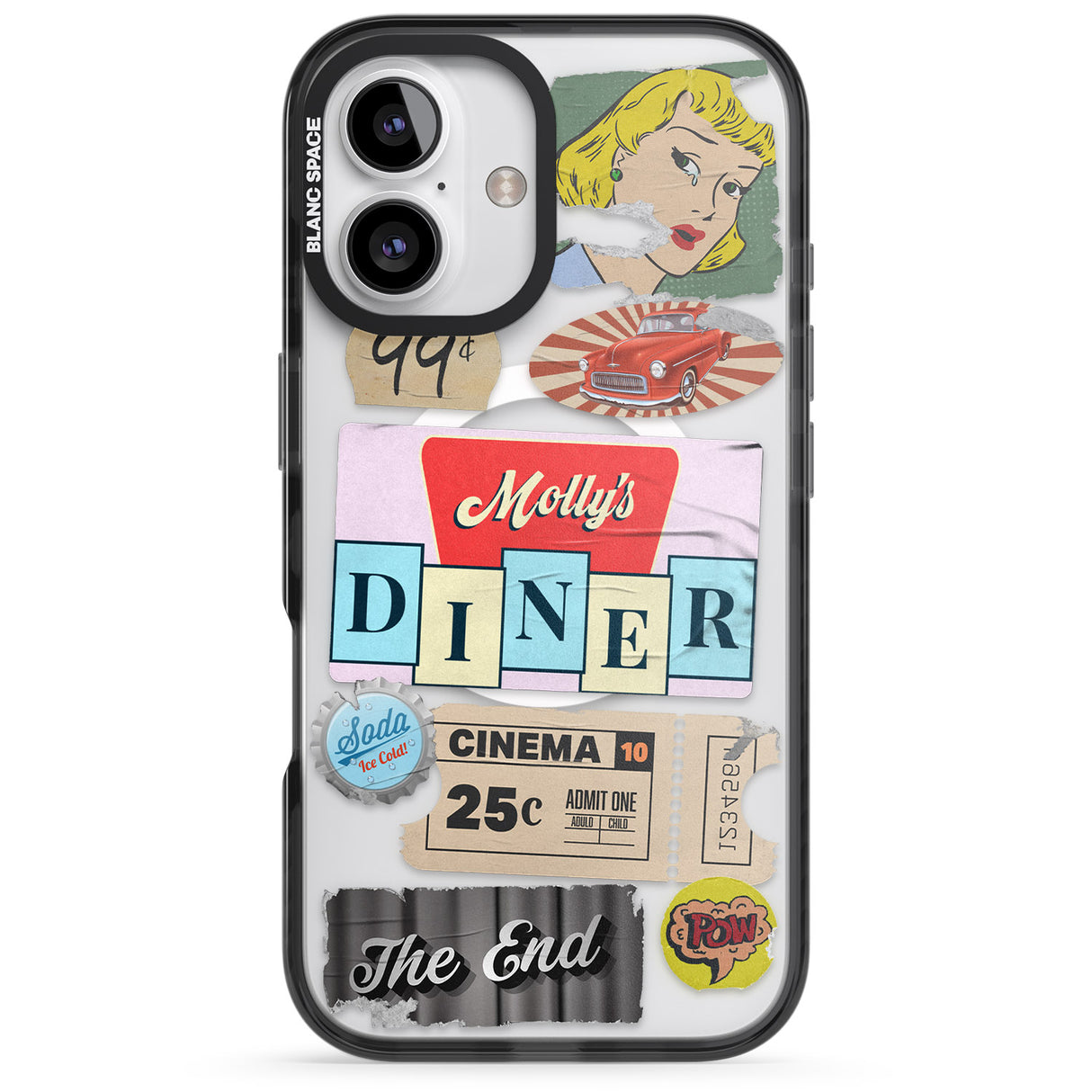 iPhone 16 Pro Max Nifty Fifties Swing Black Impact Phone Case