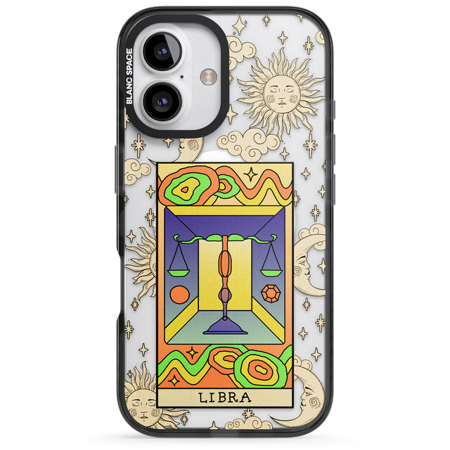 iPhone 16 Pro Max Celestial Zodiac - Libra Clear Impact Phone Case + Magsafe