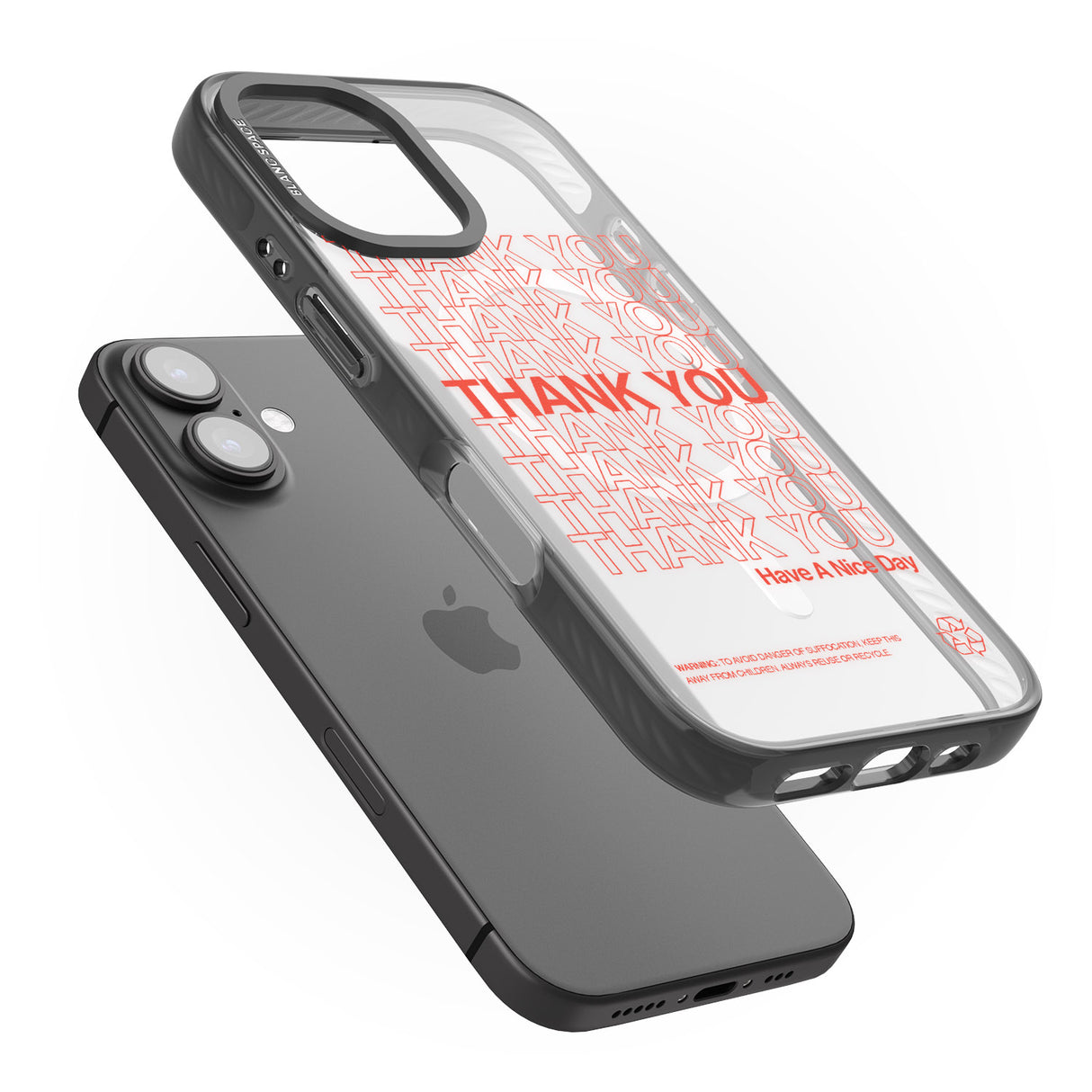 iPhone 16 Pro Max Thank You : Have a Nice Day Black Impact Phone Case