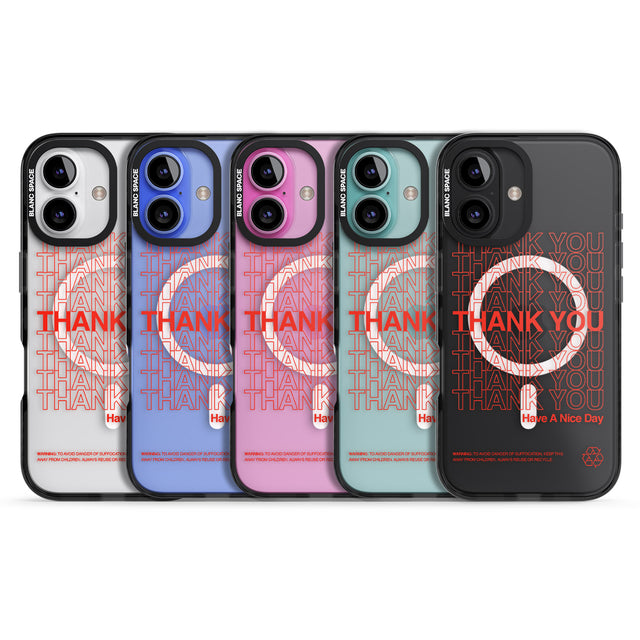 iPhone 16 Pro Max Thank You : Have a Nice Day Black Impact Phone Case