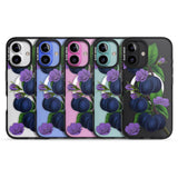 iPhone 16 Pro Max Vintage Painted Plums Black Impact Phone Case + Magsafe