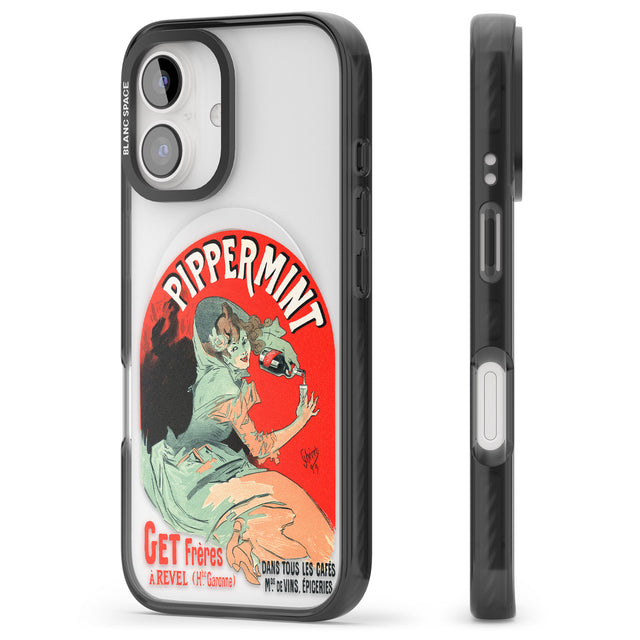 iPhone 16 Pro Max Pippermint Poster Black Impact Phone Case