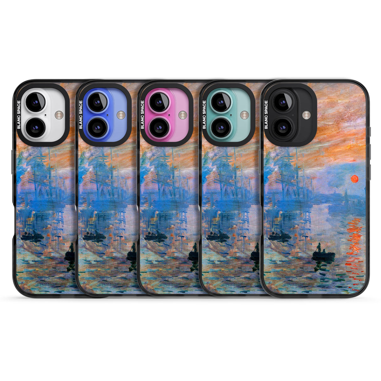 iPhone 16 Pro Max Sunset Harbor Black Impact Phone Case