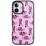 iPhone 16 Pro Max Cow-Girl Pattern Black Impact Phone Case