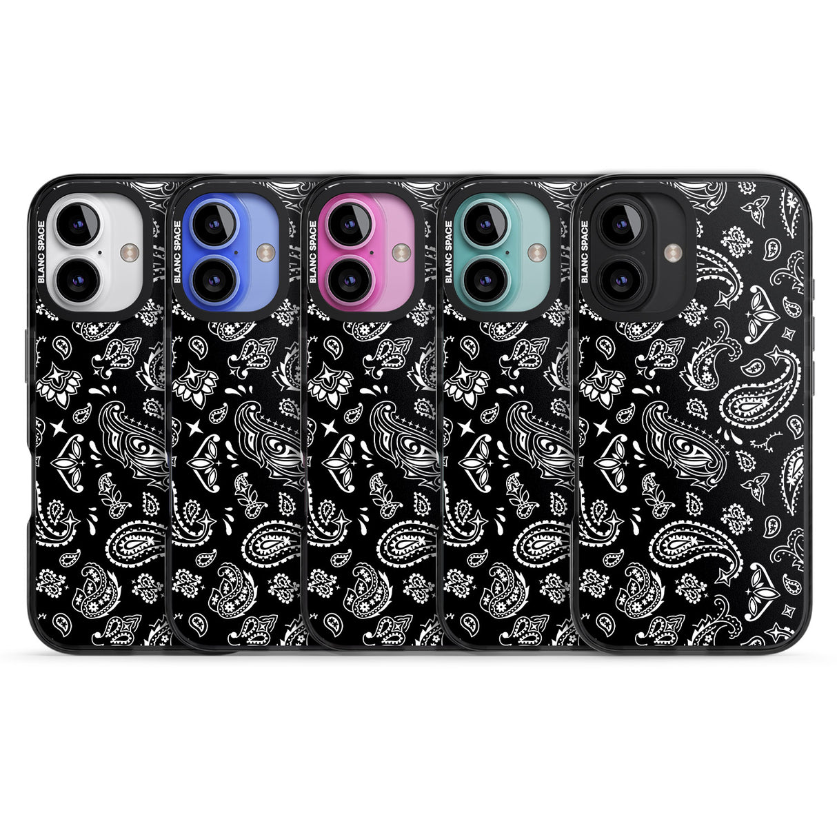 iPhone 16 Pro Max Black Bandana Black Impact Phone Case