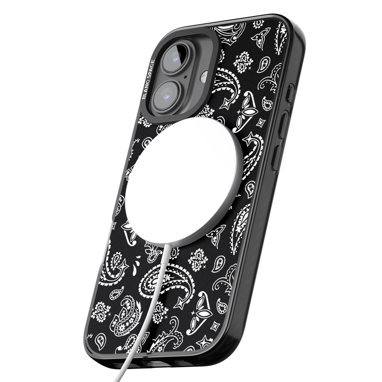 iPhone 16 Pro Max Black Bandana Black Impact Phone Case