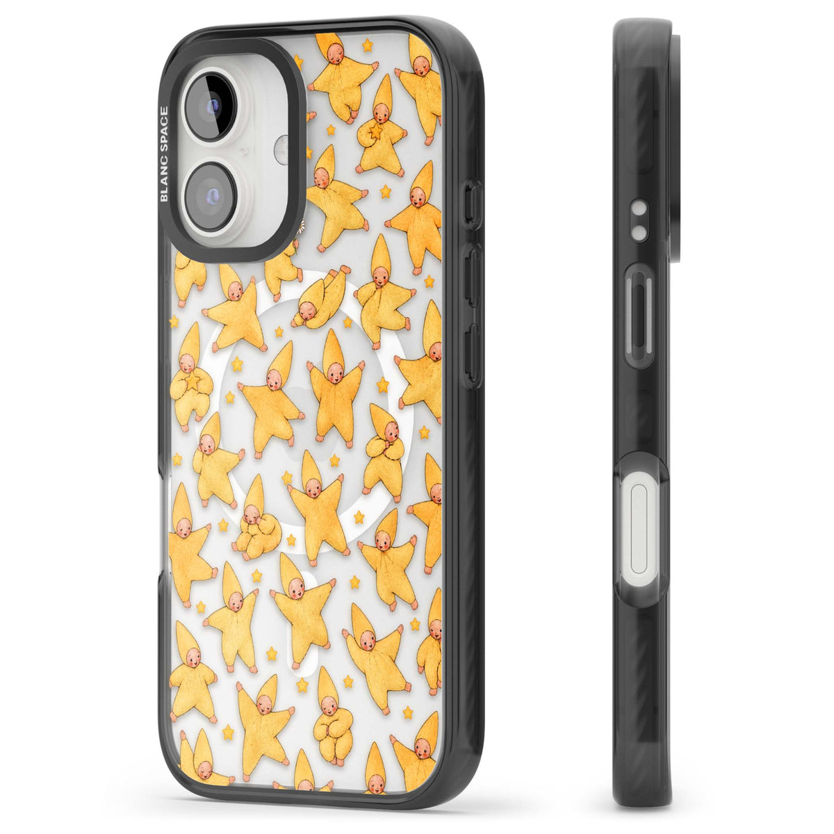 Dancing Star Babies for her iPhone case | Black Impact Magsafe case for iPhone 16, iPhone 16 Plus