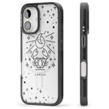 iPhone 16 Pro Max Cancer Emblem - Transparent Design Black Impact Phone Case