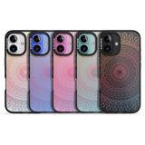 iPhone 16 Pro Max Large Rainbow Mandala Black Impact Phone Case