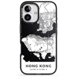 iPhone 16 Pro Max Map of Hong Kong Black Impact Phone Case