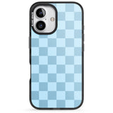 iPhone 16 Pro Max SKYBLUE CHECKERED Clear Impact Phone Case + Magsafe