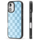 iPhone 16 Pro Max SKYBLUE CHECKERED Clear Impact Phone Case + Magsafe